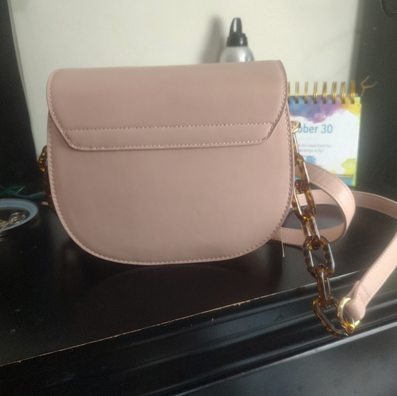 Mud Pie resin link crossbody Pink NWT - Picture 3 of 4